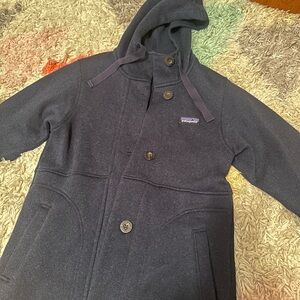 Patagonia navy blue hoodie size xs jacket